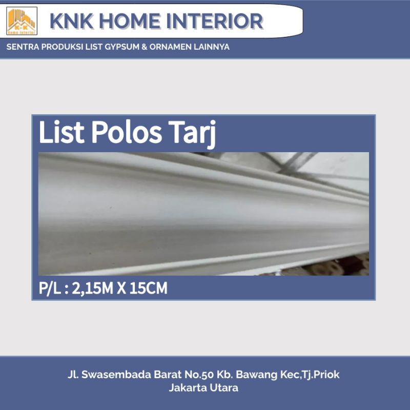 Jual List Gypsum 10cm 12cm 15cm 20cm 27cm Lis Gypsum Polos S