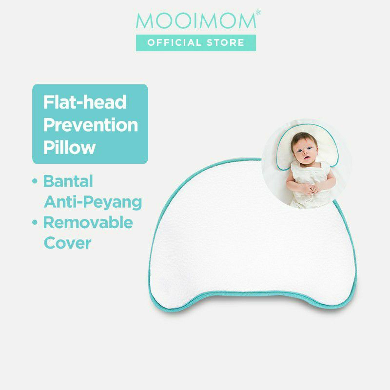 Jual MOOIMOM Flathead Prevention Baby Pillow Bantal Anti Peang