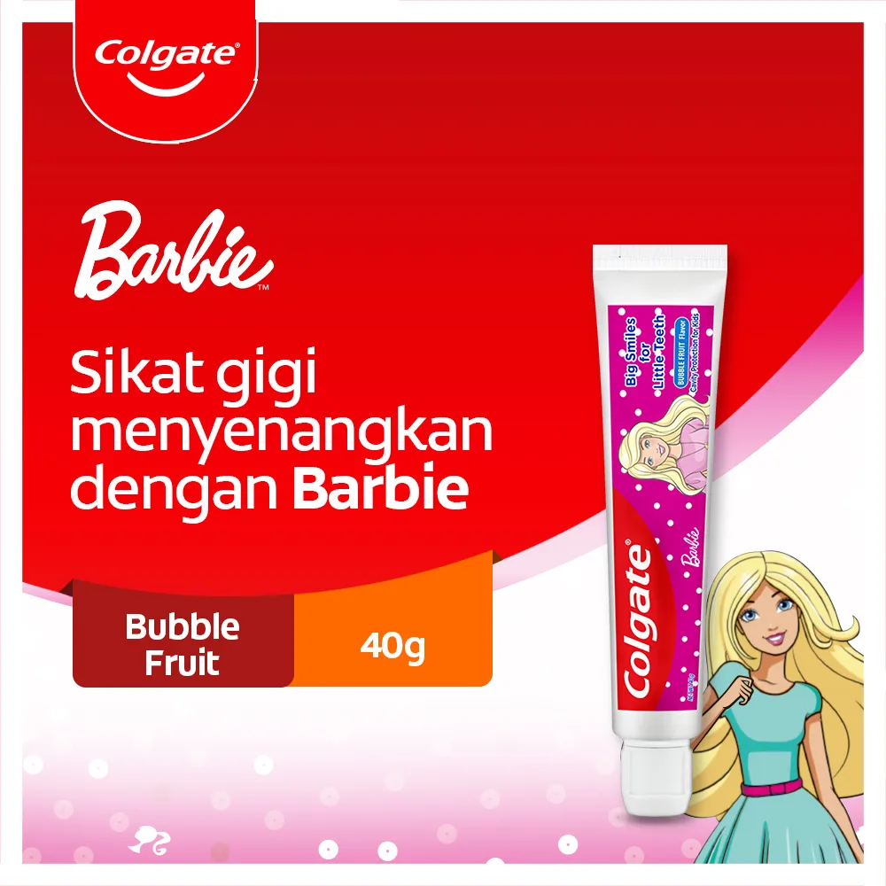 Jual Colgate Kids Toothpaste Barbie 40g - Pasta Gigi Anak | Shopee ...