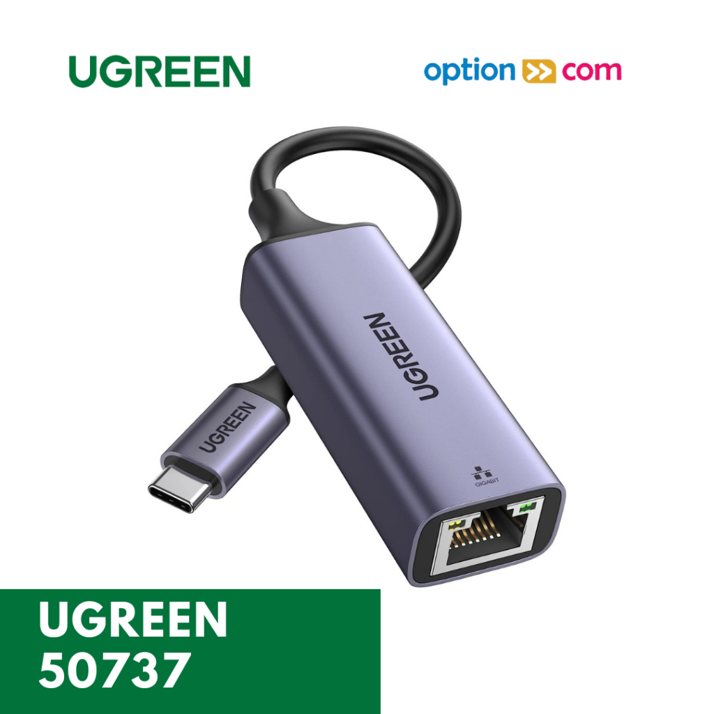 Jual Ugreen 50737 Usb C To Ethernet Lan Adapter Gigabit 101001000 Mbps Shopee Indonesia 3754