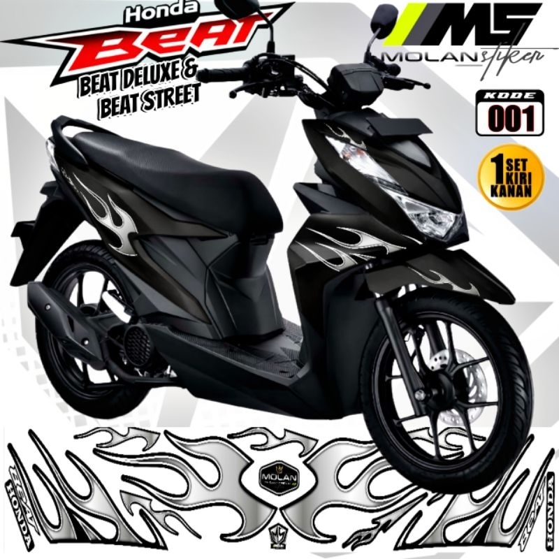 Jual Decal Sticker Striping Variasi Beat Deluxe Api 2020-2024 & Beat ...