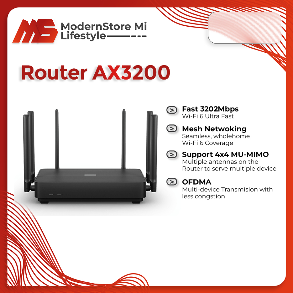 Jual Xiaomi Router Ax3200 5G Wifi 6 Gigabit Utra Mesh - Global Version ...