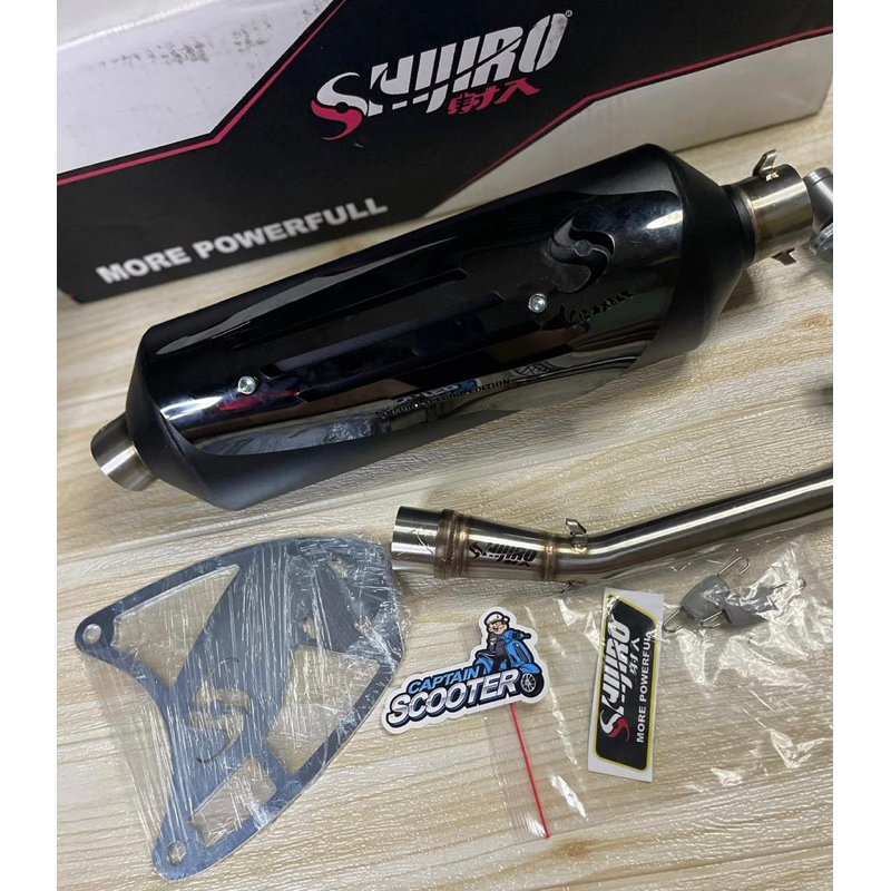 Jual Knalpot Shijiro Standar Std Racing Special Edition SE Black Vespa ...