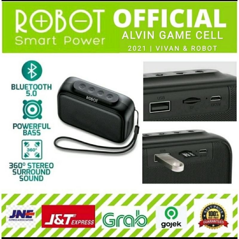 Jual ROBOT RB520 SPEAKER BLUETOOTH PORTABLE AUDIO SUPER BASS PLUS BUBLE ...