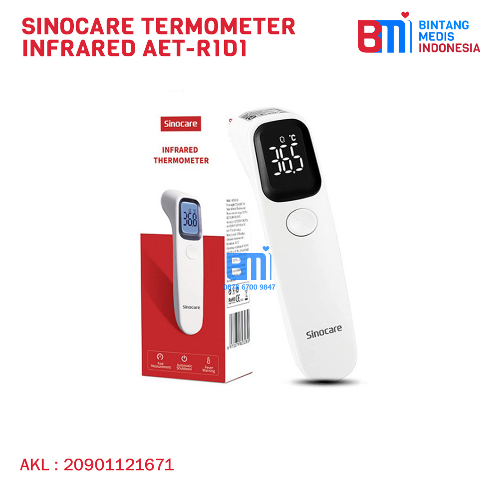 Jual Sinocare Termometer Infrared AETR1D1 Shopee Indonesia