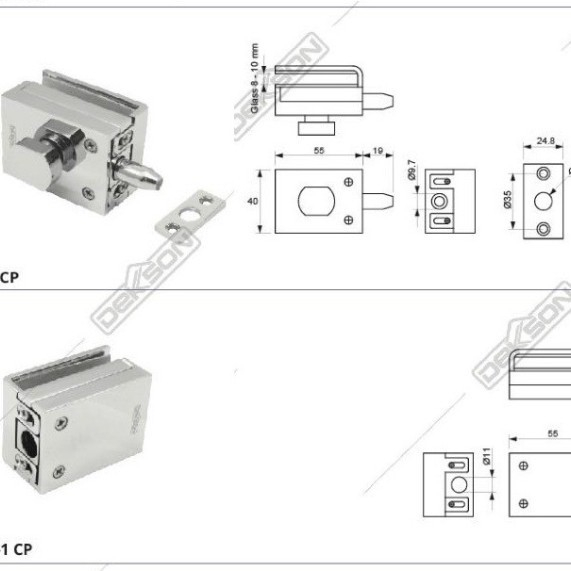 Jual Glass door lock, Grendel indikator Dekkson , Grendel shower ...