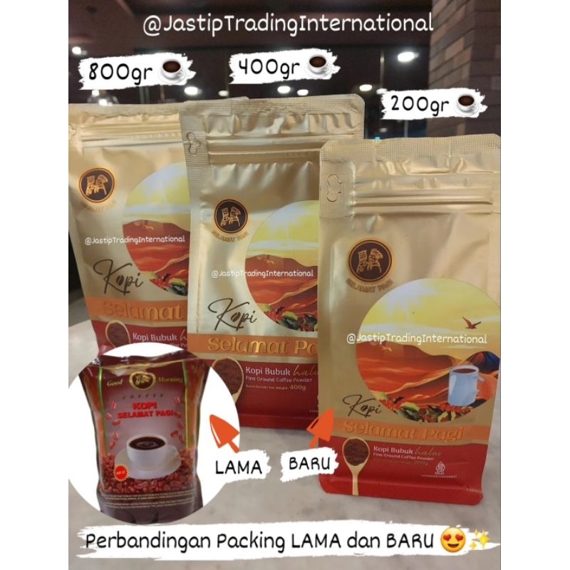 Jual KOPI SELAMAT PAGI 180g-400g-800g HALUS ️ | Shopee Indonesia