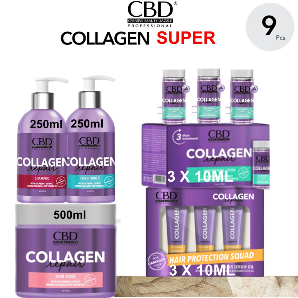 Jual Cbd Collagen Repair Hair Mask Shampoo Conditioner Shopee Indonesia