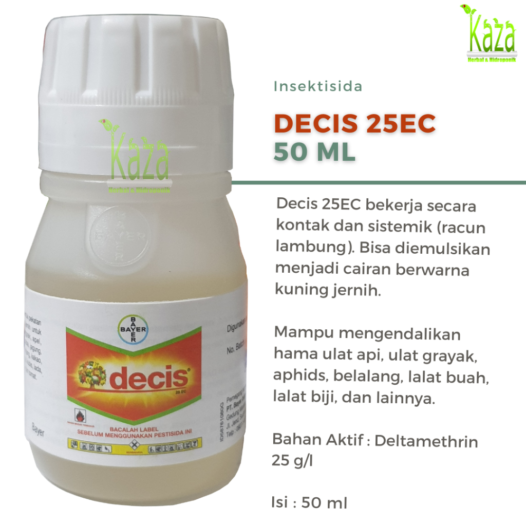 Jual Insektisida Decis 25 EC 50 ml - Pestisida Bayer Pembasmi Hama Kutu ...