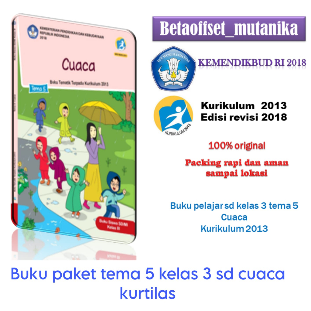 Jual Buku Siswa Paket Tema Kelas Sd Cuaca Kurtilas Shopee Indonesia