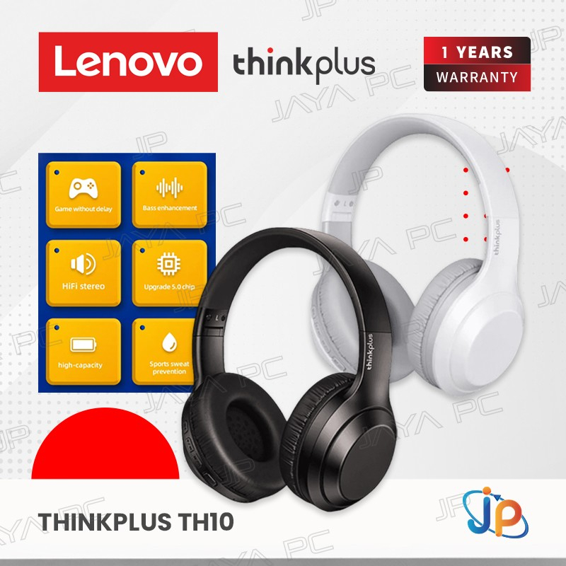 Jual Lenovo Thinkplus TH10 Headset Dual Connection Wired & Bluetooth ...