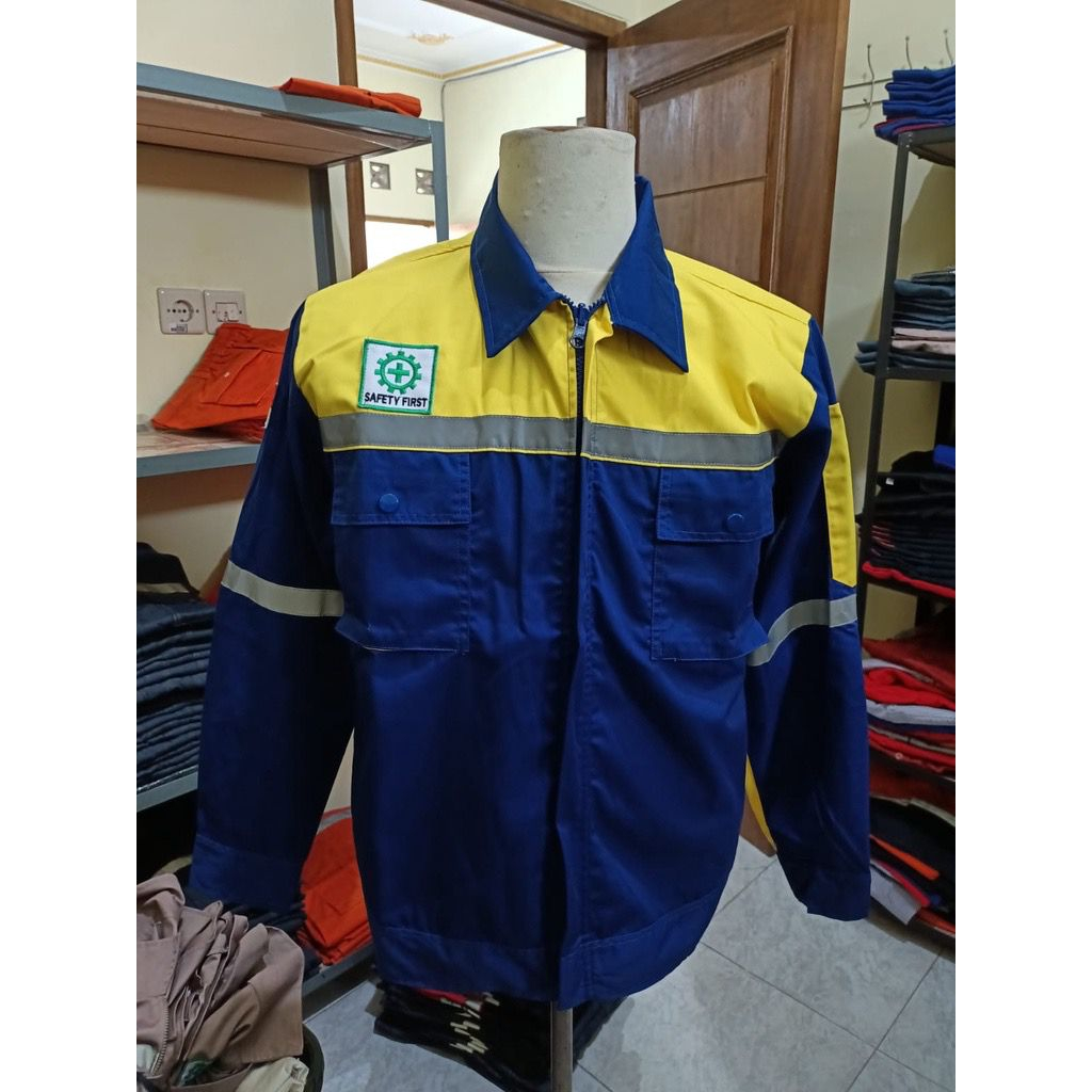 Jual Wearpack Safety Kemeja Proyek Kombinasi | Baju Proyek Tambang ...