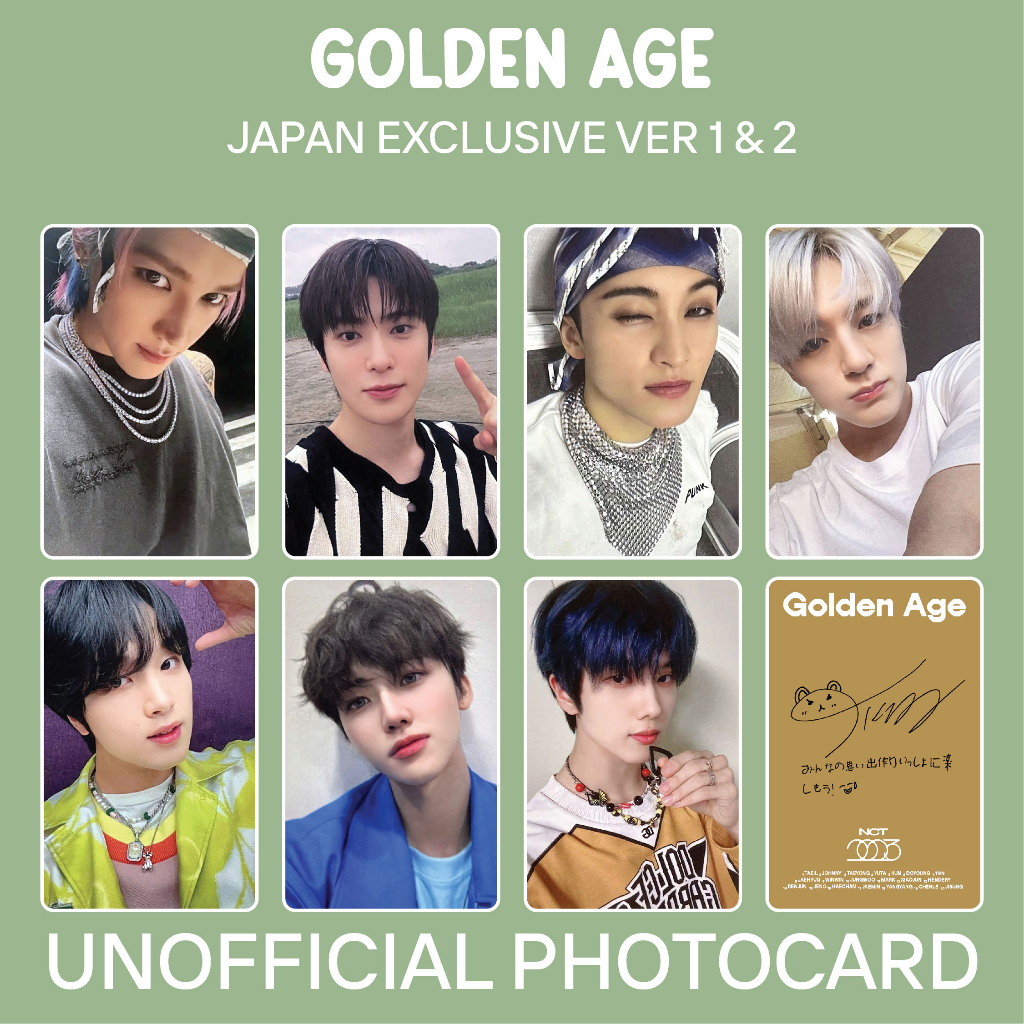 Jual [UNOFFICIAL PHOTOCARD] NCT 2023 - GOLDEN AGE JAPAN | Shopee