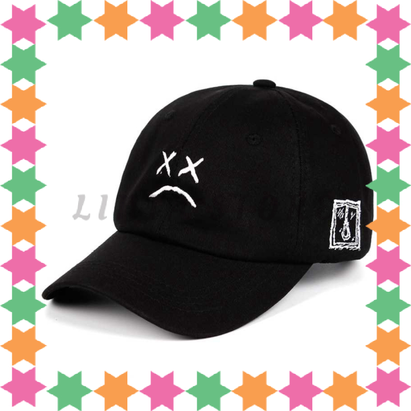 Jual VORON Topi Baseball Cap Bordir Marshmello Emoticon Sad VR62