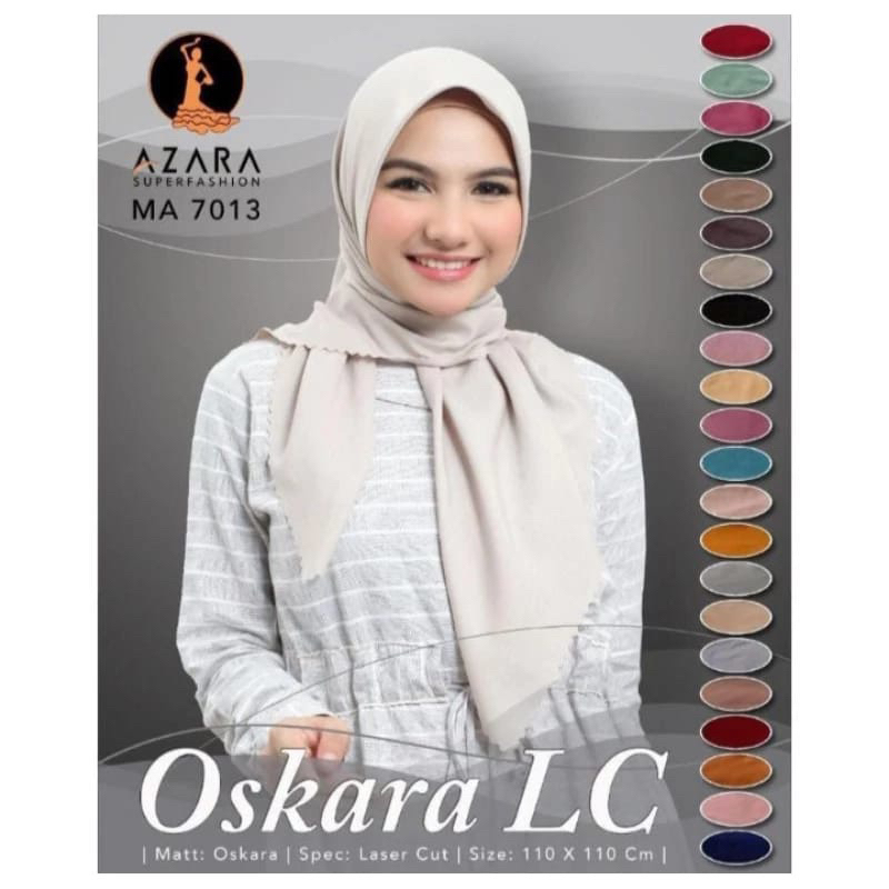 Jual Hijab Jilbab Kerudung Azara Premium Voal Berlogo Flat Azara ...