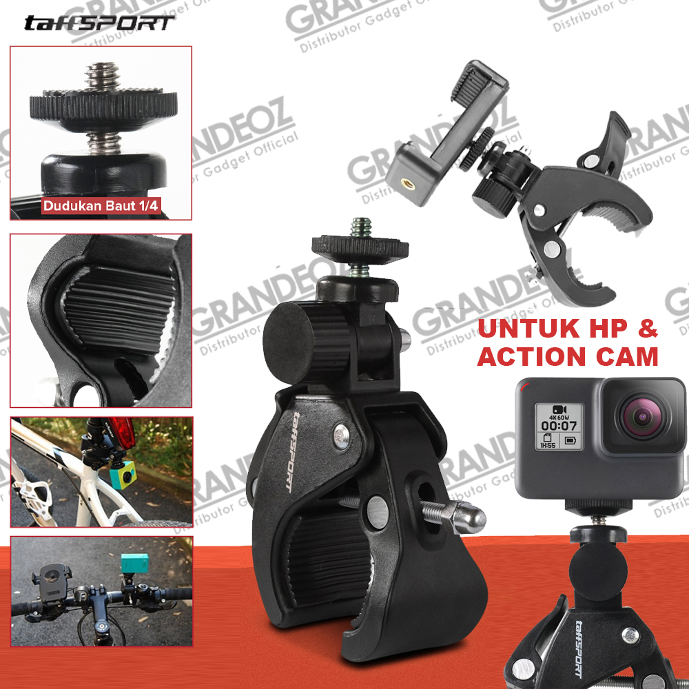 Jual Universal Clamp Jepit Bar Holder Hp Klip Stand Bracket Penjepit Handphone Tripod Sepeda Go