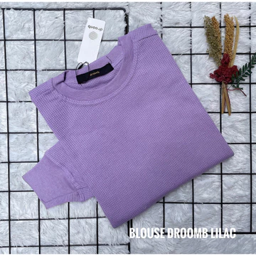 Blouse Wafle Wanita Casual Korean Look Elegan Dan Santai Setiap Hari