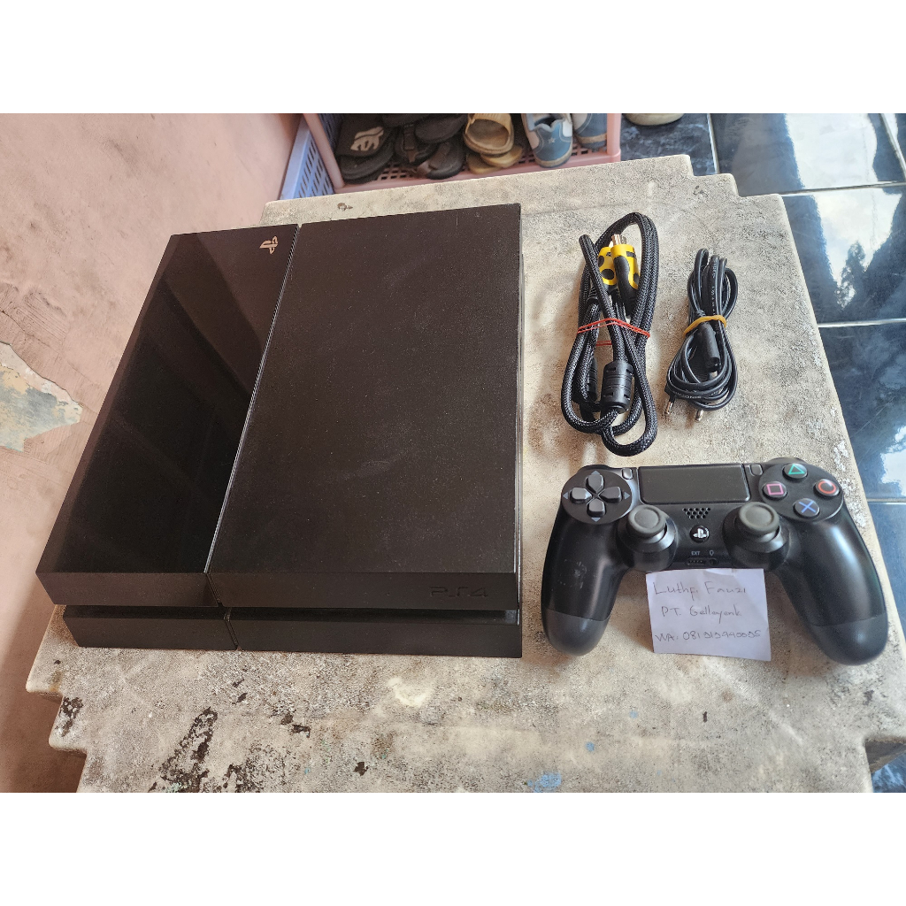 Jual PS 4 PS4 Fat 500GB Jet Black CUH 11xx 00 | Shopee Indonesia