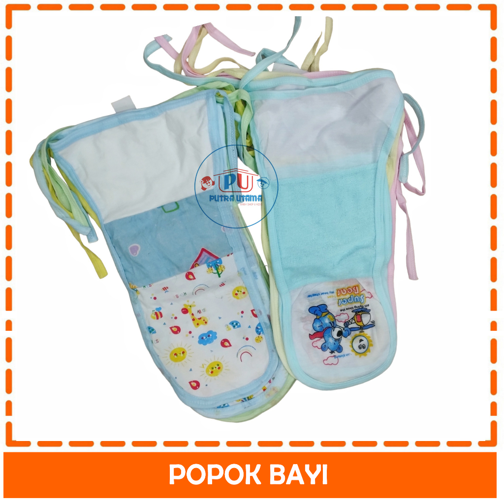 Jual 6 PCS POPOK TALI MURAH | POPOK BAYI BARU LAHIR | POPOK KAIN BAYI