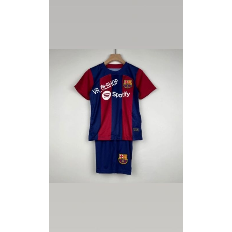 Jual JERSEY BOLA KIDS BARCELONA HOME 24 GRADE ORIGINAL BARCA GO FC ...