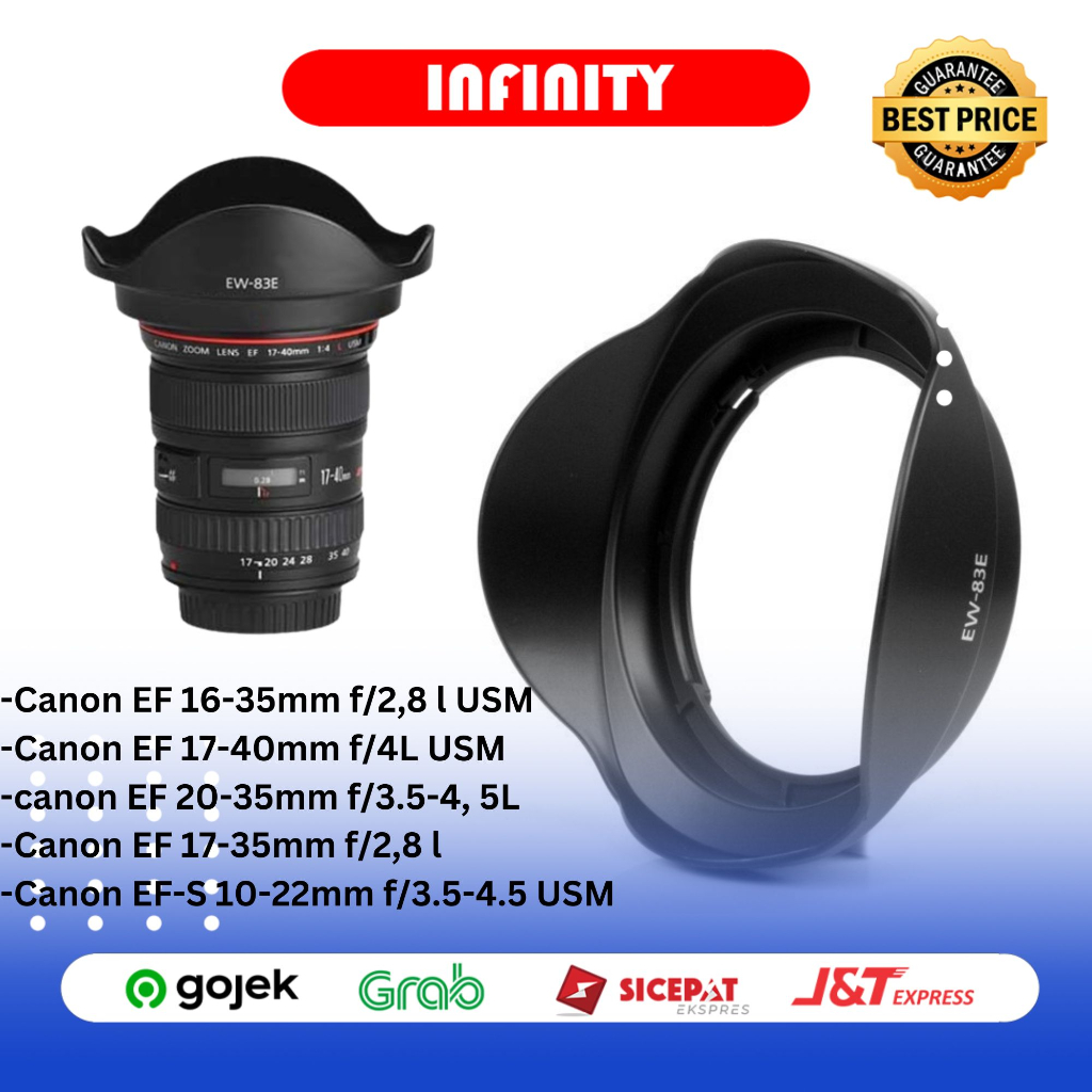 CANON EW-83E Paraluce Per EF 16-35 Mm F/2,8 L USM - EF 17-40 Mm F/4 L