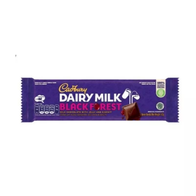 Jual Cadbury Dairy Milk Chocolate Black Forest 62 g Shopee Indonesia