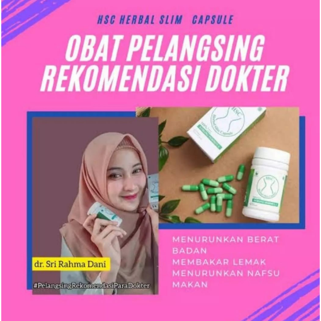 Jual Herbal Slim Capsule Hsc Obat Diet Pelangsing Badan Rekomendasi