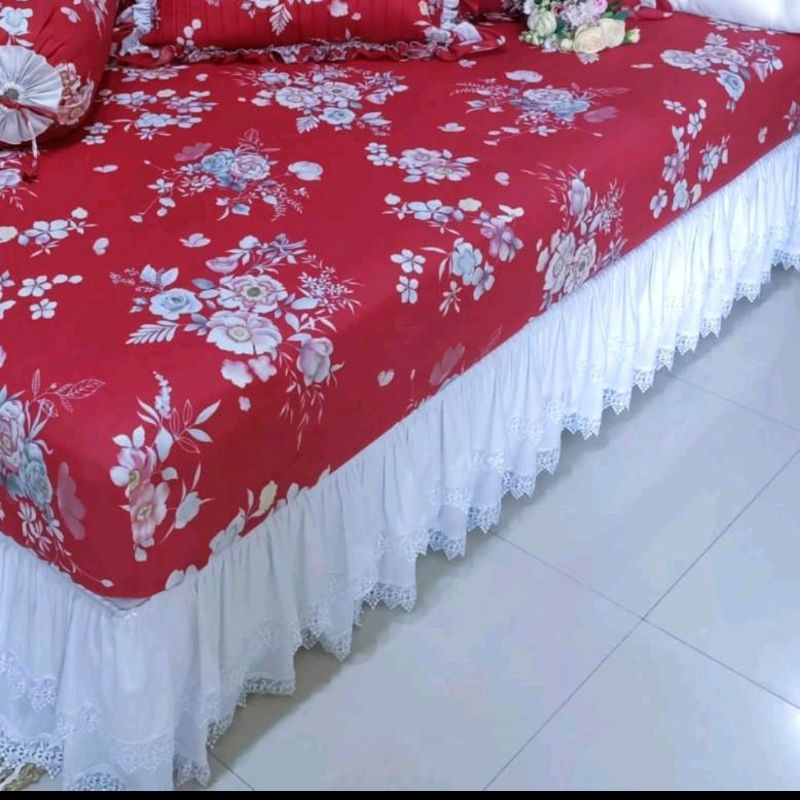 Jual rumbai 2 tingkat bahan cvc untuk dipan mewah uk:180x200 tinggi ...