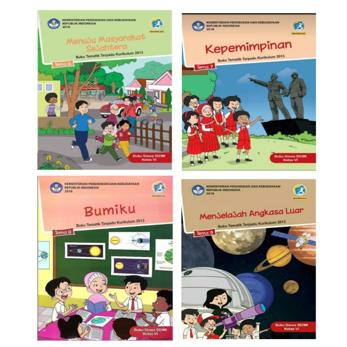Jual Paket Buku SD Kelas 6 Semester 2 Tema 6789 Kurikulum 2013 Kurtilas ...