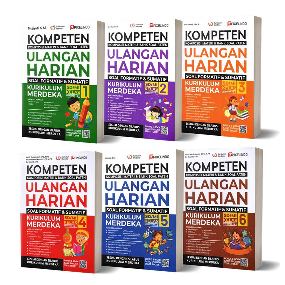 Jual Buku Kompeten Ulangan Harian SD MI Kelas 1 2 3 4 5 6 Semester 1 ...