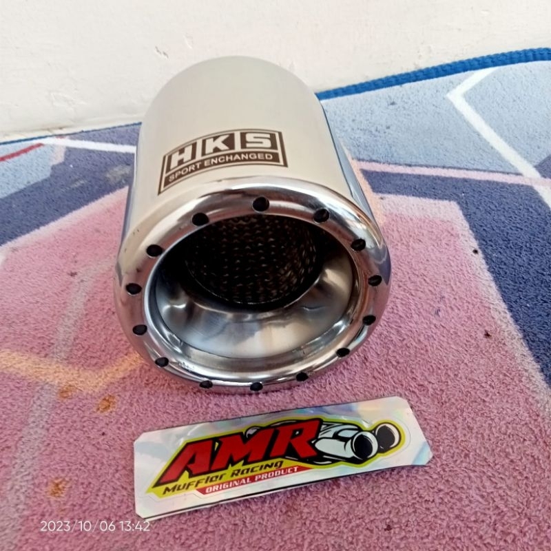 Jual Knalpot Mobil Racing HKS Gronel 4inch Fullstainless | Shopee Indonesia