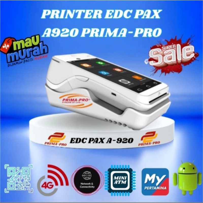 Jual Mesin Printer Edc Android Pax A Mesin Printer Spbu My Pertamina