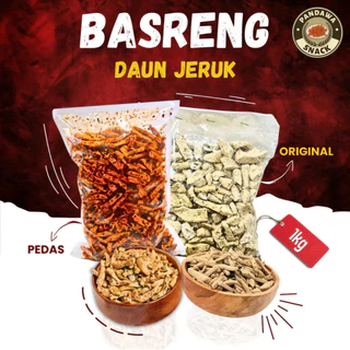 Basreng Pedas Daun Jeruk 1kg Ori Daun Jeruk Bumbu Cikruh Melimpah