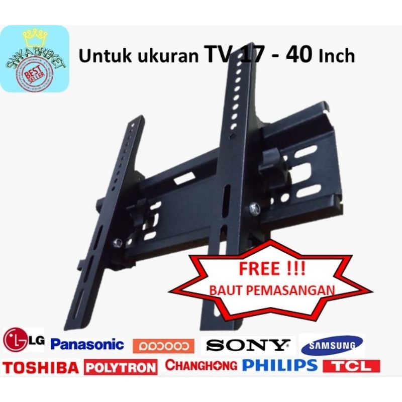 Jual Bracket Tv Lcd Led Monitor Universal Inch Inch Shopee