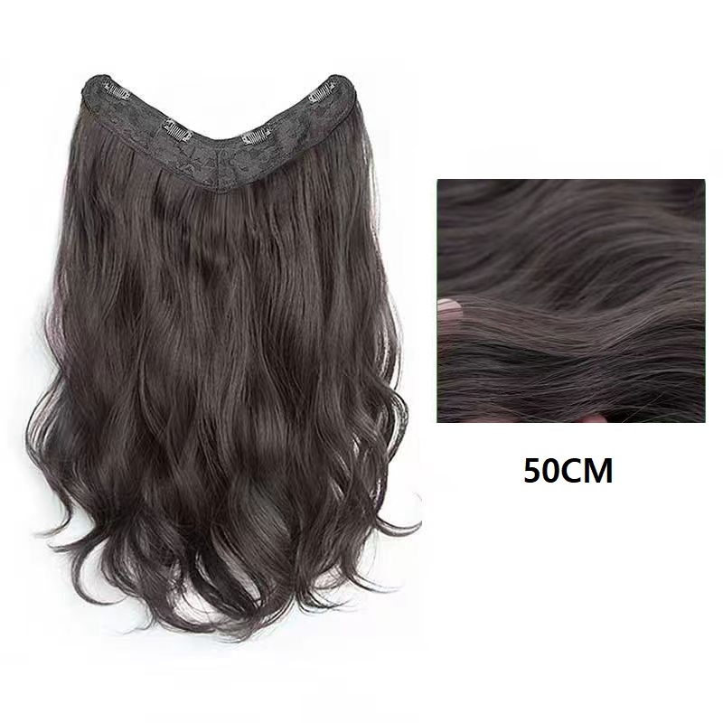Jual Hairclip Curly AESRORA Natural Panjang 50CM, Rambut Extension ...
