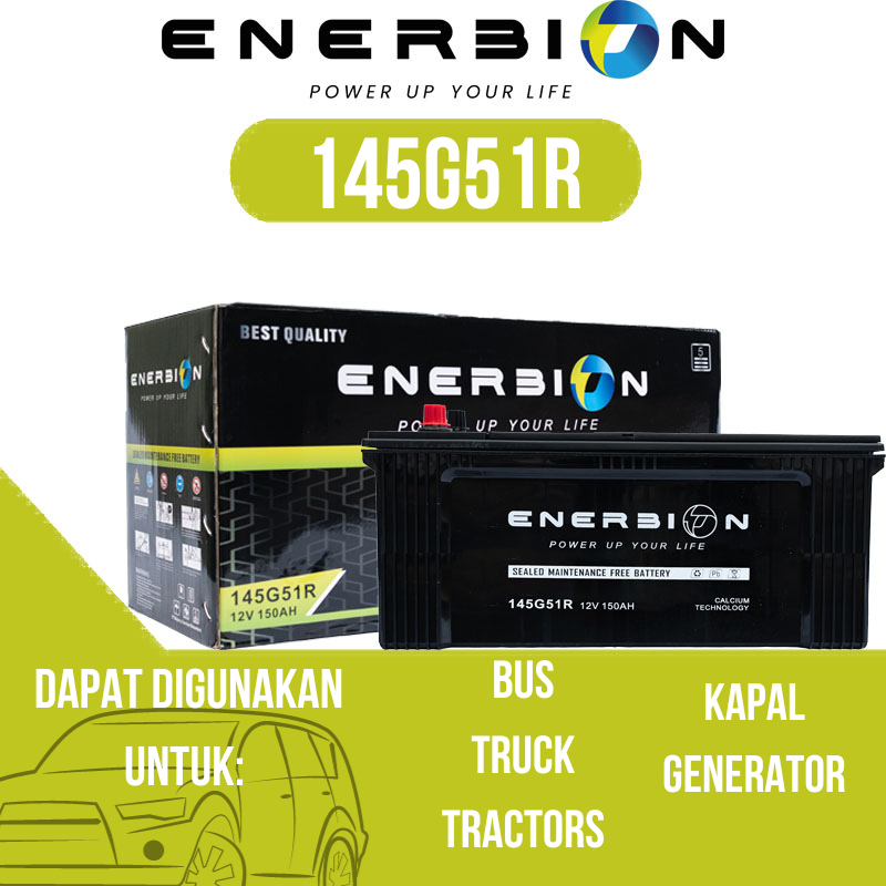 Jual Aki Enerbion MF 145G51 / N150 12V 150Ah Bus Truck Genset Forklift