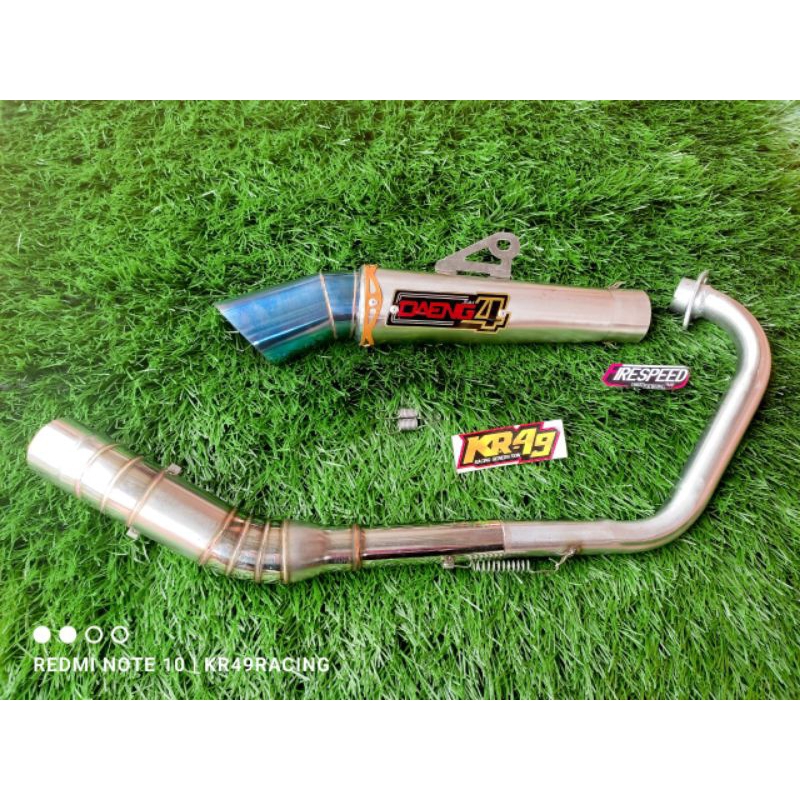 Jual Knalpot Racing Daeng4 Vixion Cbr R15 Satria MXking Byson Sonic ...