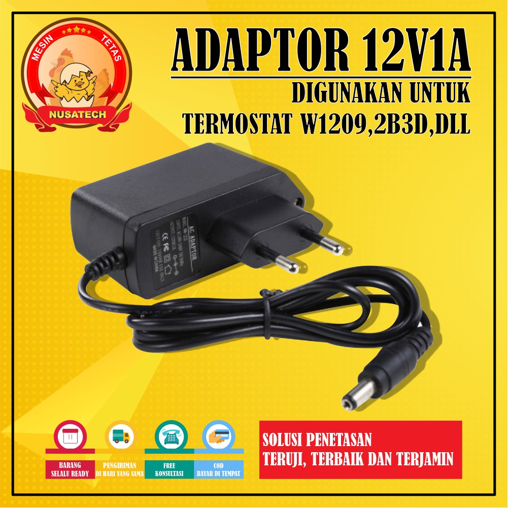 Jual Adaptor 12V 1A untuk cctc timer dc | Shopee Indonesia