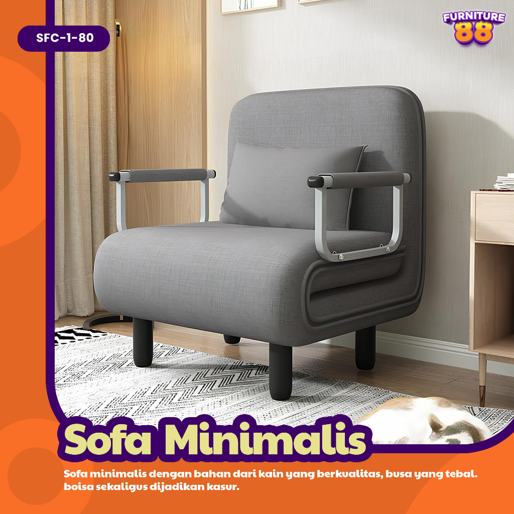 Jual FURNITURE 88 Kursi Sofa Sofa Bed Tempat Tidur Lipat Minimalis