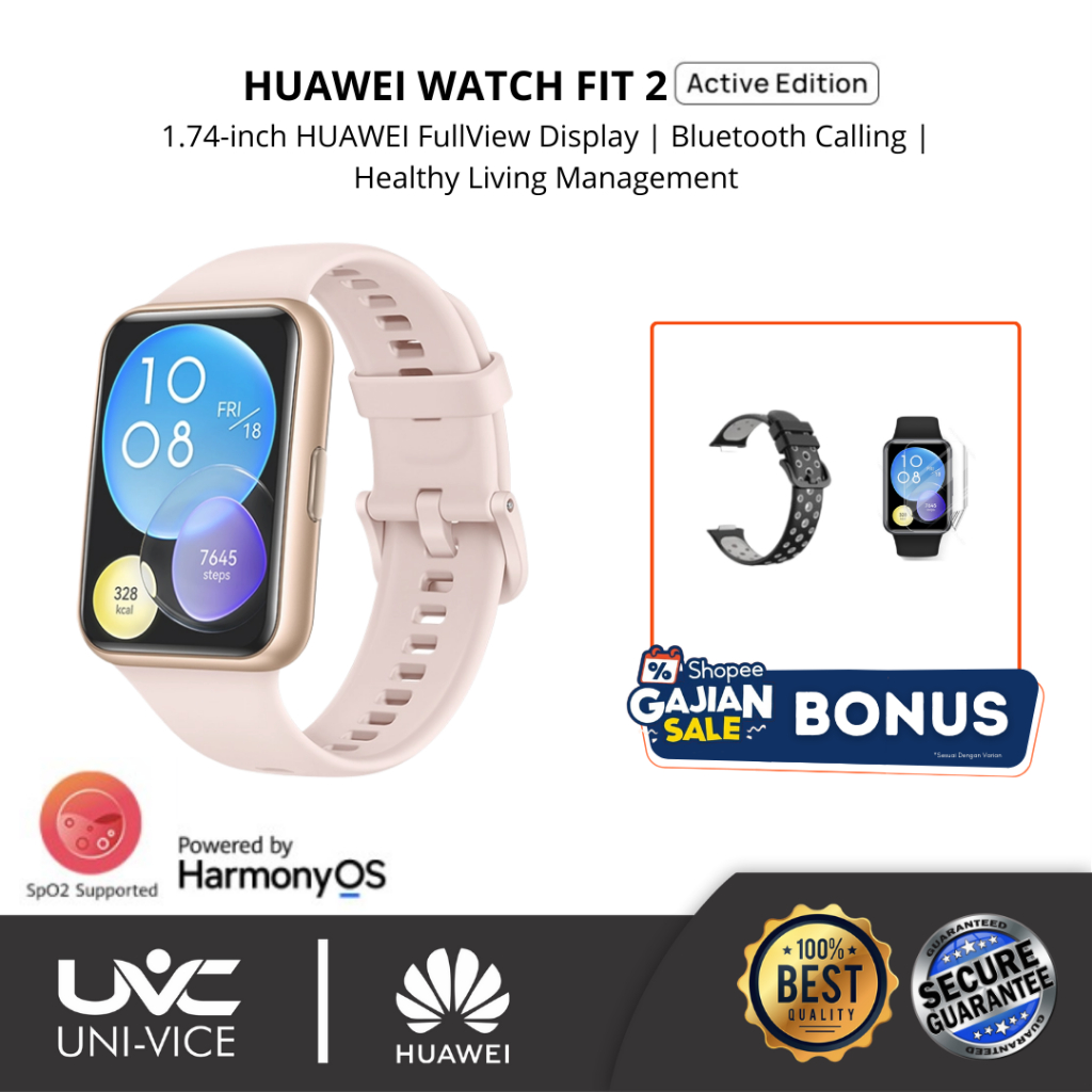 Jual HUAWEI Watch Fit 2 Active Edition HarmonyOS SmartWatch Garansi ...
