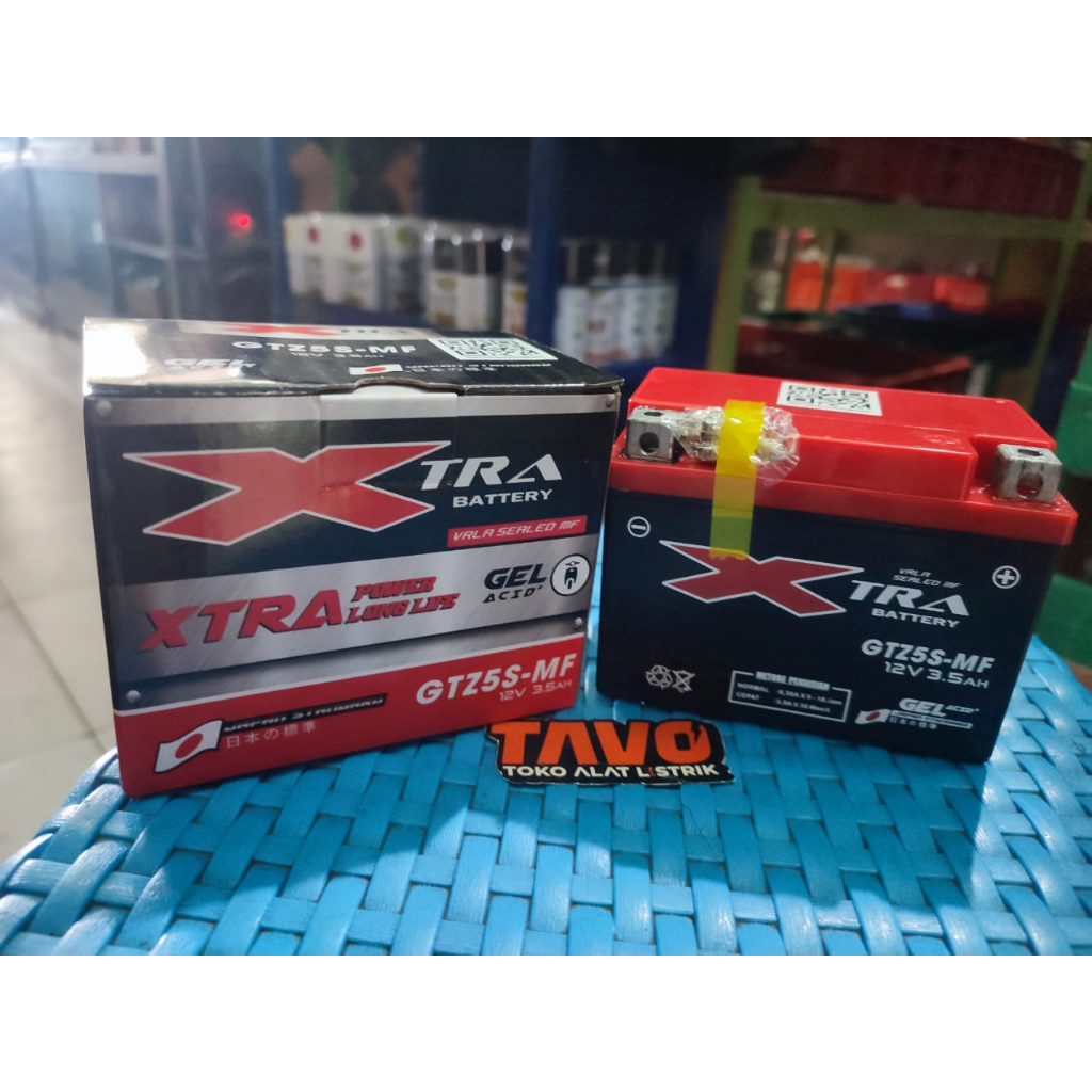 Jual AKI XTRA BATTERY GTZ5S-MFF 12V 3.5AH | Shopee Indonesia