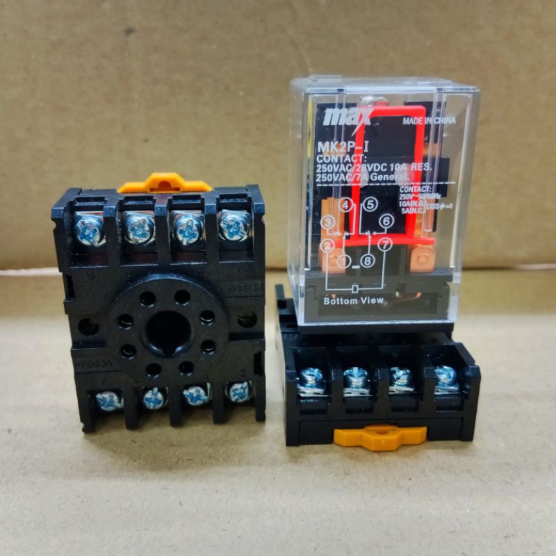 Jual RELAY MAX MK2P 8 PIN 220 VOLT RELAY MK2P RILAY Shopee Indonesia