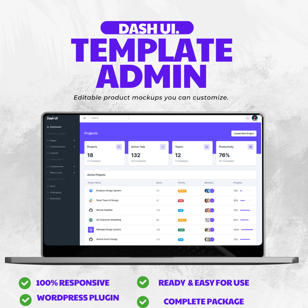 Jual Dash UI - Responsive NextJS Admin Dashboard Template | Shopee ...