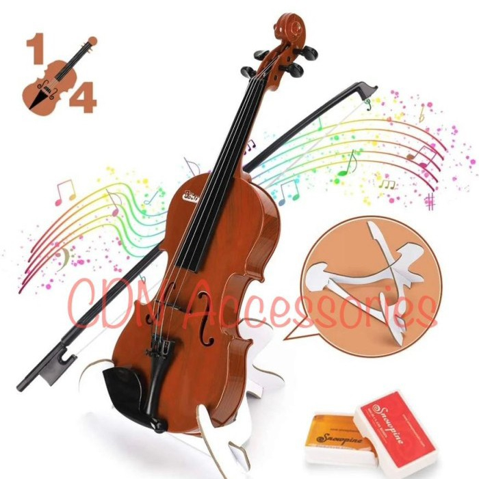 Jual Mainan Alat Musik Gesek Anak Biola Violin Musical Instrument ...