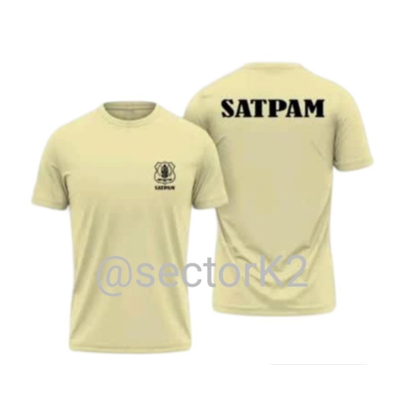 Jual Kaos Satpam Cream Terbaru 2023 Shopee Indonesia