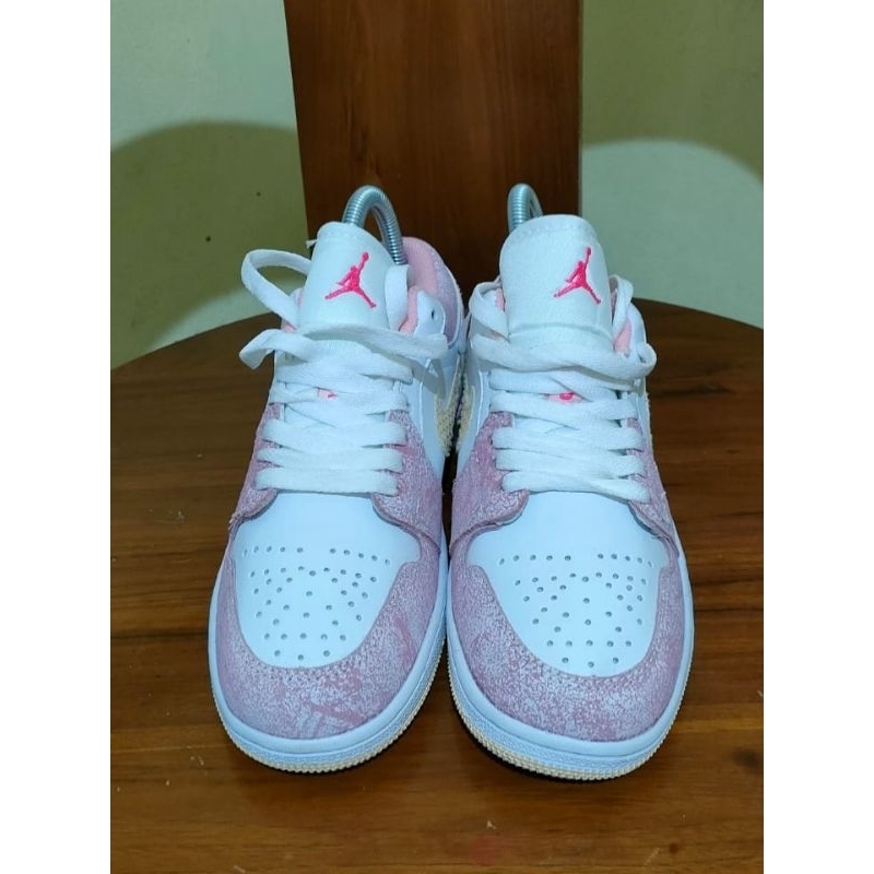 Jual Sepatu Branded Nike Jordan 1 Low Paint Drip Strawberry Ice Cream