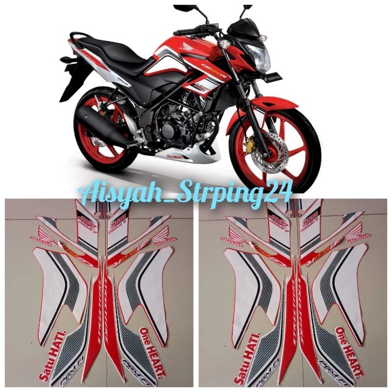 decal cb150r hitam