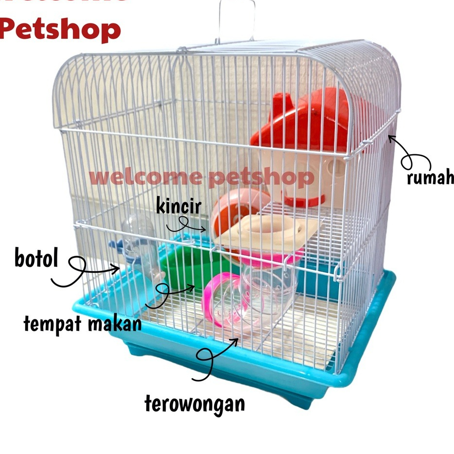 Jual RS562 Kandang Hamster - Rumah Hamster - Plus Fullset Mainan ...