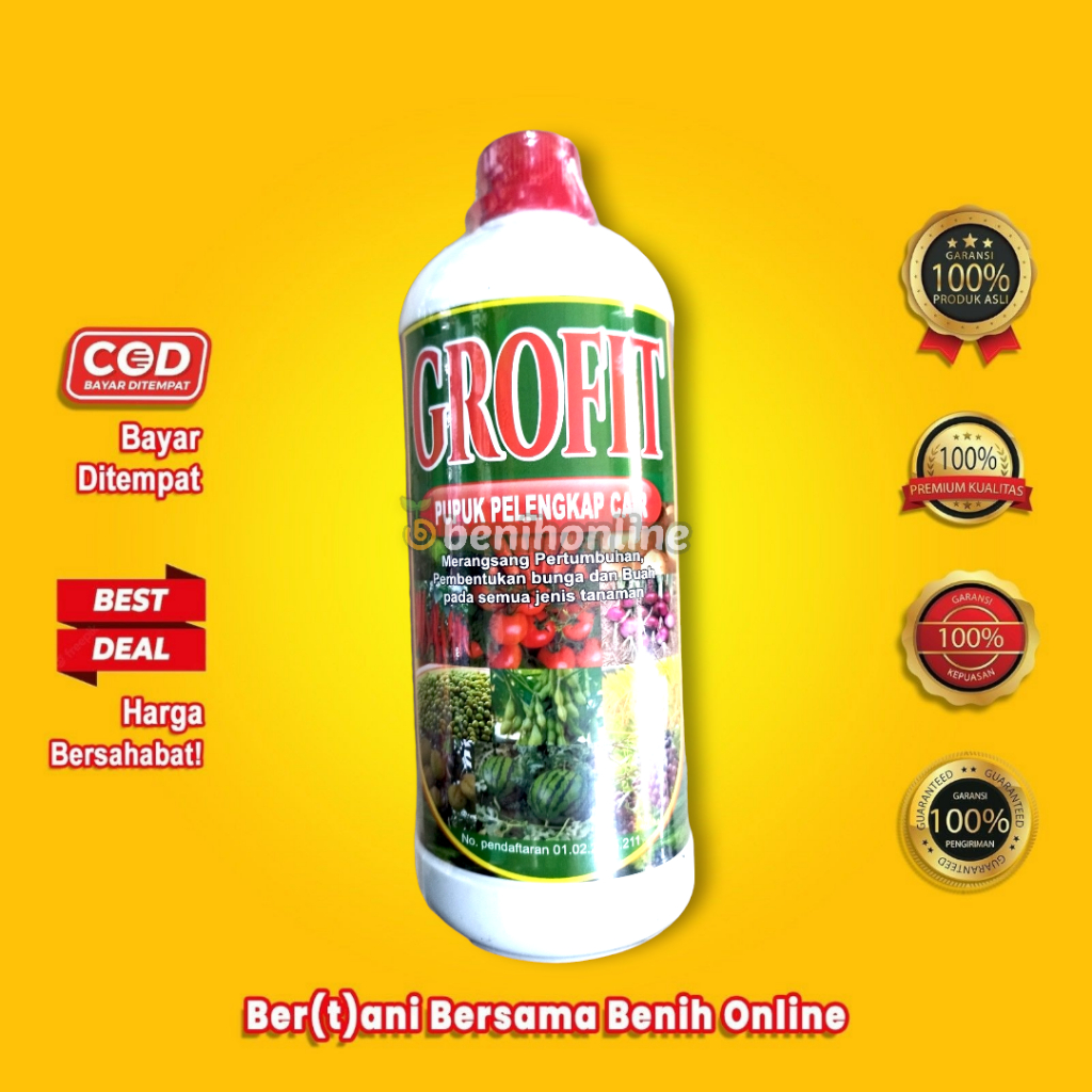 Jual PUPUK PELENGKAP CAIR GROFIT 1 L pupuk cair fase generatif ...