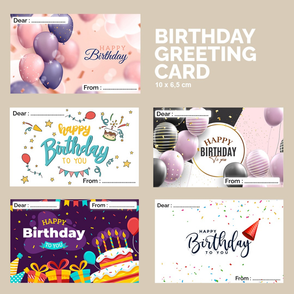 Jual Greeting Card BIRTHDAY / Gift Card Kartu Ucapan Ulang Tahun